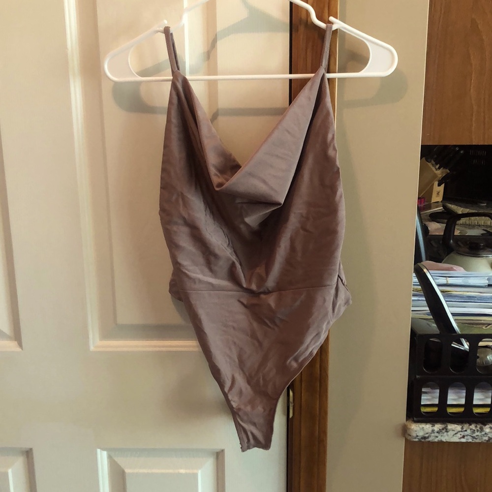 Hey Babe taupe bodysuit. Size L